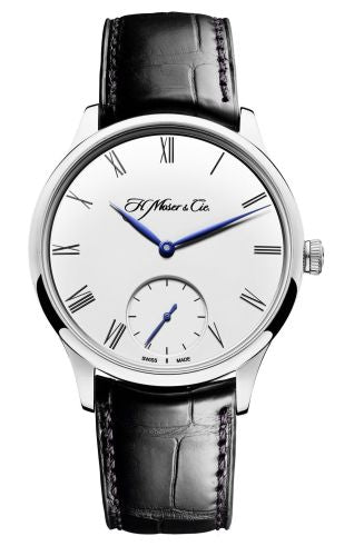 H. Moser & Cie - 2327-0200  Venturer Small Seconds, White Gold, Roman Numerals