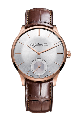 H. Moser & Cie - 2327-0400  Venturer Small Seconds, Red Gold, Argenté Dial