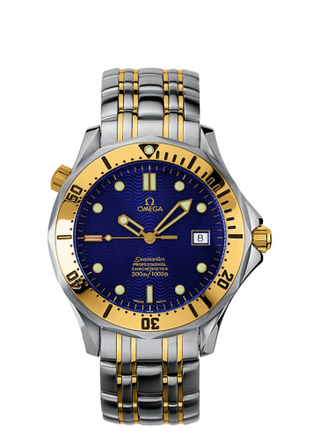 Omega - 2332.80.00  Seamaster Diver 300M Automatic 41 Stainless Steel / Yellow Gold / Blue / Bracelet