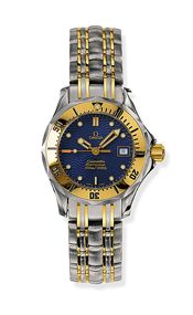 Omega - 2382.80.00  Seamaster Diver 300M Quartz 28 Stainless Steel / Yellow Gold / Blue / Bracelet