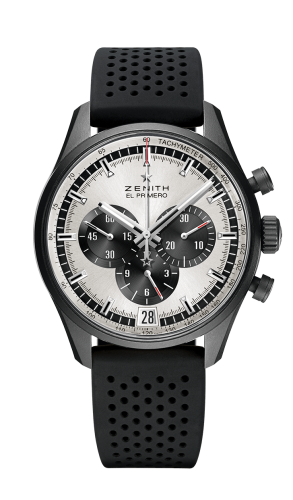 Zenith - 24.2041.400/01.R576  El Primero Chronomaster 42 Aluminium / Silver / Rubber Strap