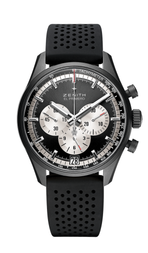 Zenith - 24.2041.400/21.R576  El Primero Chronomaster 42 Aluminium / Black / Rubber Strap