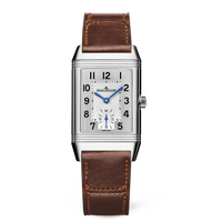 Jaeger-LeCoultre Reverso Squadra Hometime Stainless Steel / Silver / Alligator (2438522)