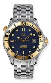 Omega - 2442.80.00  Seamaster Diver 300M Quartz 41 Stainless Steel / Yellow Gold / Blue / Bracelet