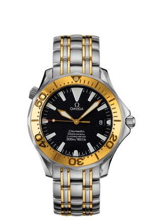 Omega - 2453.50.00  Seamaster Diver 300M Automatic 36.25 Stainless Steel / Yellow Gold / Black / Bracelet