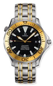 Omega - 2455.50.00  Seamaster Diver 300M Automatic 41 Stainless Steel / Yellow Gold / Black / Bracelet