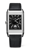 Jaeger-LeCoultre - 2458420  Reverso Classic Medium  Duoface Small Seconds Stainless Steel / Silver