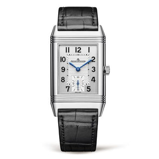 Jaeger-LeCoultre - 2458420  Reverso Classic Medium  Duoface Small Seconds Stainless Steel / Silver