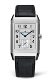 Jaeger-LeCoultre - 2458420  Reverso Classic Medium  Duoface Small Seconds Stainless Steel / Silver