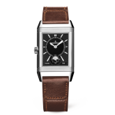 Jaeger-LeCoultre - 2458422  Reverso Classic Medium Duoface Small Seconds Stainless Steel / Silver / Fagliano