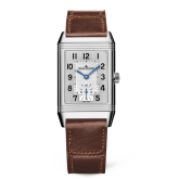 Jaeger-LeCoultre - 2458422  Reverso Classic Medium Duoface Small Seconds Stainless Steel / Silver / Fagliano