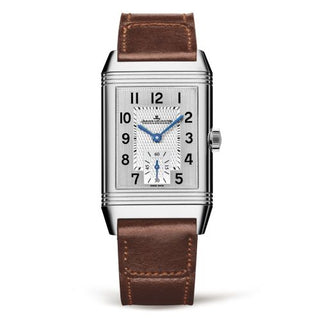 Jaeger-LeCoultre - 2458422  Reverso Classic Medium Duoface Small Seconds Stainless Steel / Silver / Fagliano