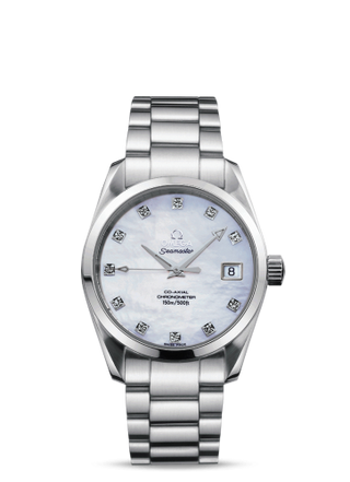 Omega - 2504.75.00  Seamaster Aqua Terra 150M Co-Axial 36.2 Stainless Steel / MOP / Bracelet