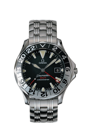 Omega - 2534.50.00  Seamaster Diver 300M Automatic 41 GMT Stainless Steel / Black / Bracelet / 50th Anniversary