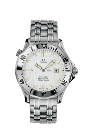 Omega - 2542.20.00  Seamaster Diver 300M Quartz 41 Stainless Steel / White / Bracelet