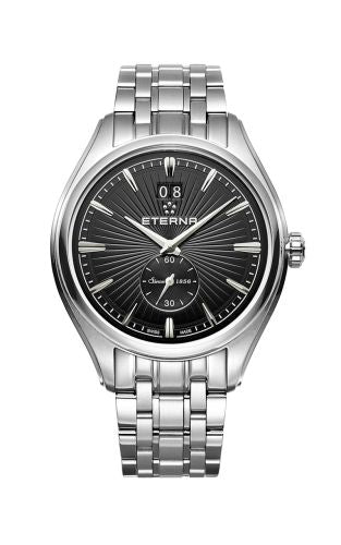 Eterna - 2545.41.40.1715  Avant-Garde Quartz Big Date Black / Bracelet