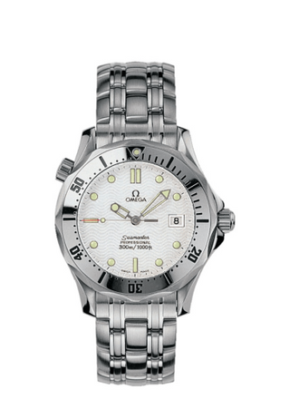 Omega - 2562.20.00  Seamaster Diver 300M Quartz 36.25 Stainless Steel / White / Bracelet