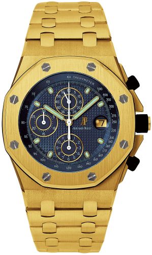 Audemars Piguet - 25721BA.O.1000BA.02  Royal Oak OffShore 25721 Chronograph Yellow Gold / Blue