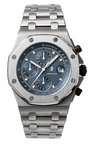 Audemars Piguet - 25721.ST.O.1000ST.01  Royal Oak OffShore 25721 Chronograph Stainless Steel / Blue