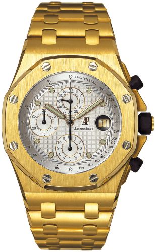 Audemars Piguet - 25721BA.O.1000BA.03  Royal Oak OffShore 25721 Chronograph Yellow Gold / Silver