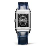 Jaeger-LeCoultre - 2578422  Reverso Classic Medium Duetto Stainless Steel / Silver / Alligator