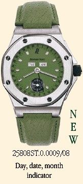 Audemars Piguet - 25808ST.O.0009/08  Royal Oak OffShore 25808 Full Calendar Green