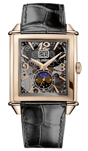 Girard-Perregaux - 25882-52-222-BB6B  Vintage 1945 XXL Large Date and Moonphases Pink Gold / Grey Sapphire