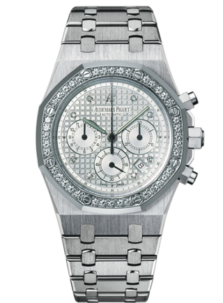 Audemars Piguet - 25966BC.ZZ.1185BC.01  Royal Oak Chronograph 39 White Gold / Silver / Diamond