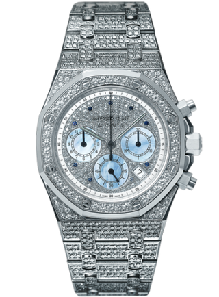 Audemars Piguet - 25978BC.ZZ.1190BC.01  Royal Oak 25978 Chronograph White Gold / Diamond / Silver