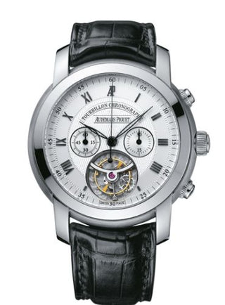 Audemars Piguet - 26010BC.OO.D002CR.01  Jules Audemars Tourbillon Chronograph White Gold / Silver