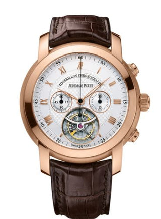 Audemars Piguet - 26010OR.OO.D088CR.01  Jules Audemars Tourbillon Chronograph Pink Gold / Silver