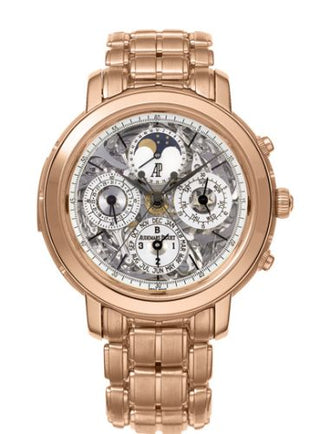 Audemars Piguet - 26023OR.OO.1138OR.01  Jules Audemars 26023 Grande Complication Pink Gold / Sapphire / Bracelet