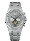 Audemars Piguet - 26039BC.ZZ.1205BC.01  Royal Oak Tourbillon Chronograph White Gold / Diamond