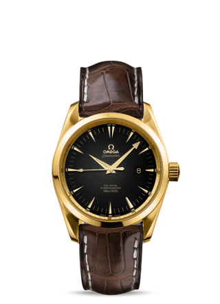 Omega - 2604.50.37  Seamaster Aqua Terra 150M Co-Axial 36.2 Yellow Gold / Black