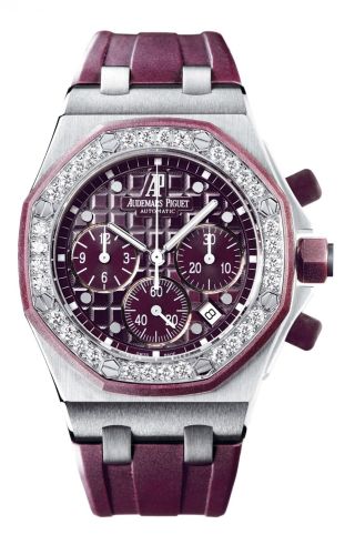 Audemars Piguet - 26048SK.ZZ.D066CA.01  Royal Oak OffShore 26048 Lady Chronograph Stainless Steel / Plum