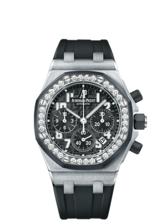 Audemars Piguet - 26048SK.ZZ.D002CA.01  Royal Oak OffShore 26048 Lady Chronograph Stainless Steel / Black