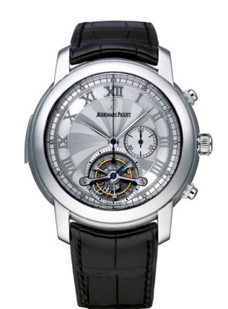 Audemars Piguet - 26050PT.OO.D002CR.01  Jules Audemars Minute Repeater Tourbillon Chronograph Platinum / Silver