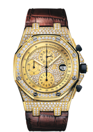 Audemars Piguet - 26067BA.ZZ.D088CR.01  Royal Oak Offshore Yellow Gold / Diamonds