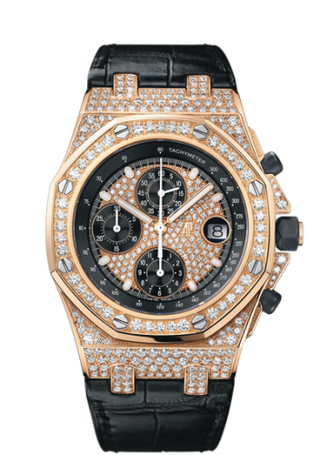 Audemars Piguet - 26067OR.ZZ.D002CR.01  Royal Oak Offshore Pink Gold / Diamonds