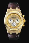 Audemars Piguet - 26068BA.ZZ.D088CR.01  Royal Oak Chronograph 39 Yellow Gold / Diamond / Strap