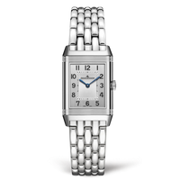 Jaeger-LeCoultre Reverso Classic Small Duetto Stainless Steel / Silver / Alligator (2608130)