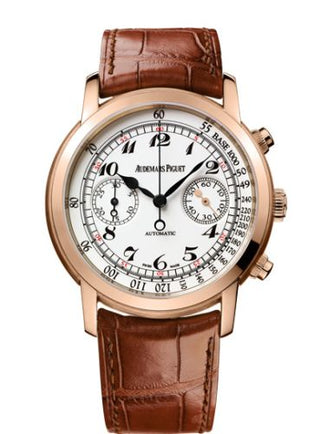 Audemars Piguet - 26100OR.OO.D088CR.01  Jules Audemars 26100 Chronograph Pink Gold / White Vintage