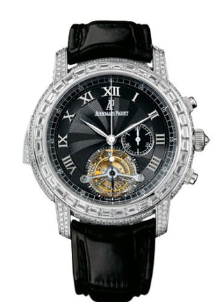 Audemars Piguet - 26118BC.ZZ.D002CR.01  Jules Audemars Minute Repeater Tourbillon Chronograph White Gold / Diamond / Black