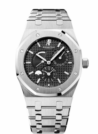 Audemars Piguet - 26120ST.OO.1220ST.03  Royal Oak Dual Time Stainless Steel / Black