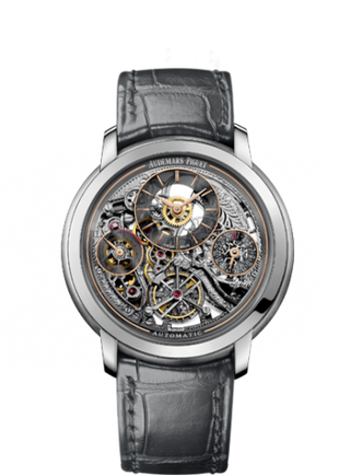 Audemars Piguet - 26143PT.OO.D005CR.01  Jules Audemars 26143 Tourbillon Openworked Platinum