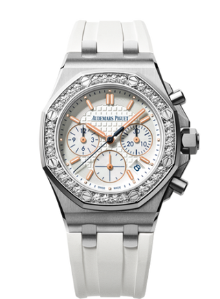 Audemars Piguet - 26144ST.ZZ.D010CA.01  Royal Oak OffShore 26144 Lady Chronograph Stainless Steel / Silver / Diamond / Summer Edition 2017