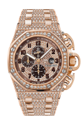 Audemars Piguet - 26215OR.ZZ.1239OR.01  Royal Oak OffShore 26215 T3 Pink Gold / Diamond / Bracelet