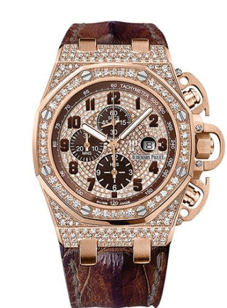 Audemars Piguet - 26215OR.ZZ.A801CR.01  Royal Oak OffShore 26215 T3 Pink Gold / Diamond