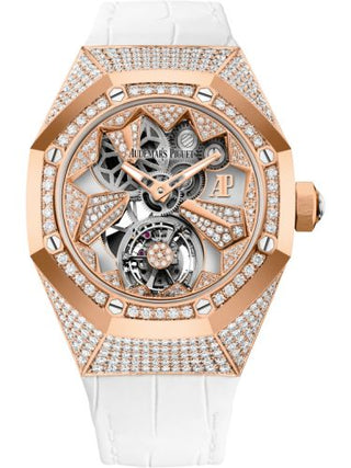 Audemars Piguet - 26227OR.ZZ.D011CR.01  Audemars Piguet Royal Oak Concept Flying Tourbillon Pink Gold / Diamond