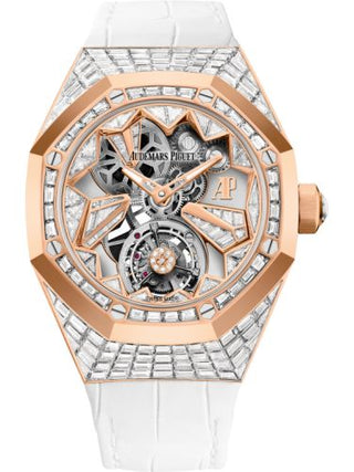 Audemars Piguet - 26228OR.ZZ.D011CR.01  Audemars Piguet Royal Oak Concept Flying Tourbillon Pink Gold / Baguette Diamond